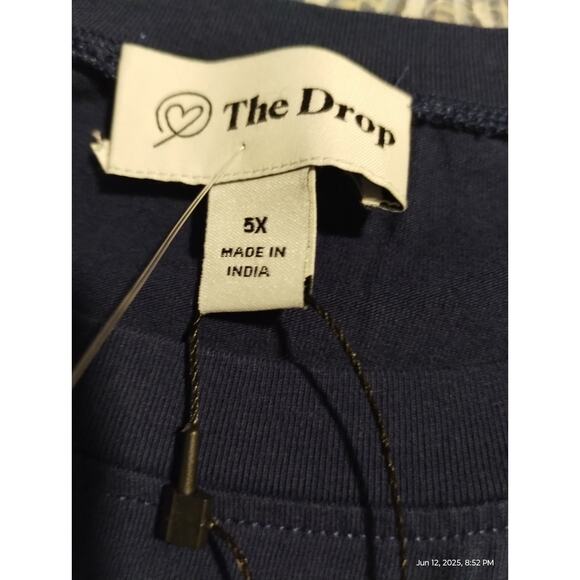 The Drop Womens Mariko Puff-Sleeve Crew-Neck Stretch Jersey T-Shirt size 5X 3pcs - Picture 5 of 13